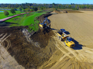 Trimble Earthworks Grade Control on job site